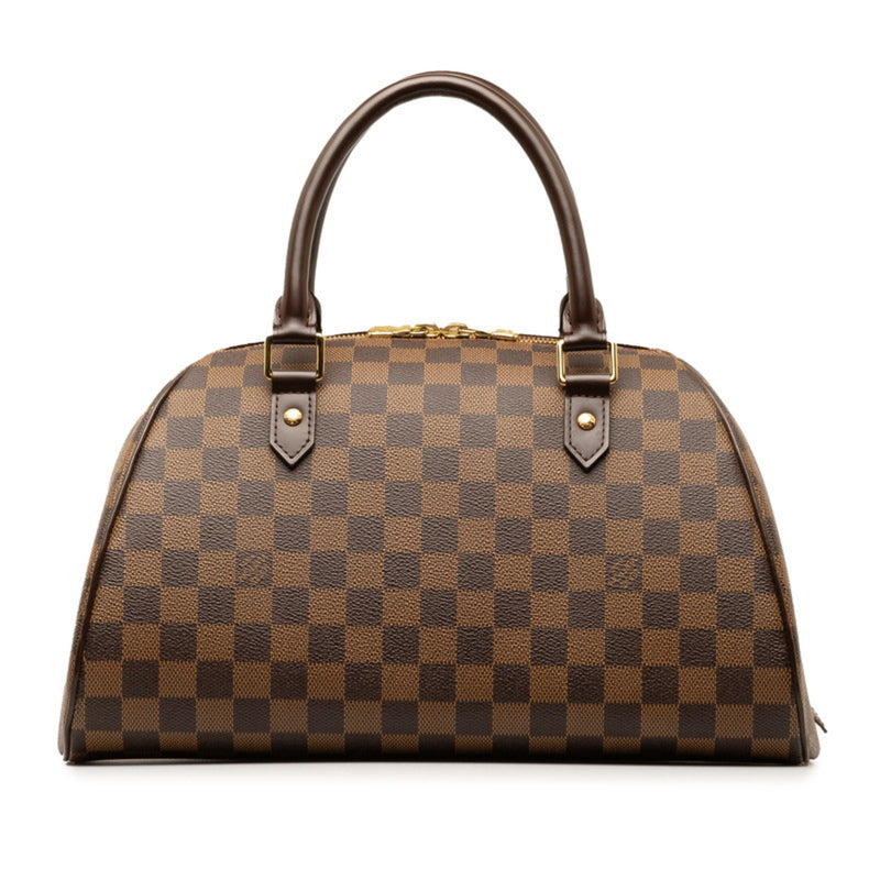 Louis Vuitton Damier Rivera MM Handbag Boston Bag N41434 Brown PVC Leather Women's LOUIS VUITTON