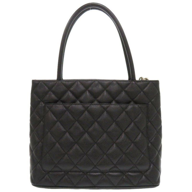 Chanel Reissue Tote Caviar Skin Black 7th Series Bag Coco Mark 0212 CHANEL