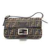 Fendi 2321.26424 FF logo Zucca pattern bag flap shawl Shoulder Bag BrownBased SilverHardware