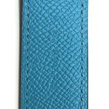 Hermes Tresage de Cuir Exagon Shoulder strap Blue du Nord/Rouge de Coeur/Gold blue SilverHardware