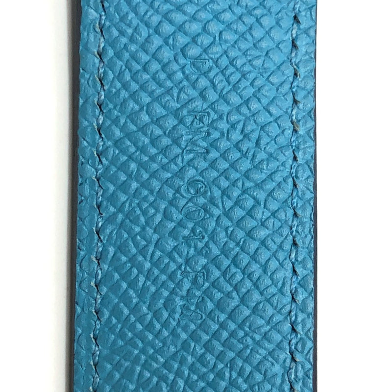 Hermes Tresage de Cuir Exagon Shoulder strap Blue du Nord/Rouge de Coeur/Gold blue SilverHardware