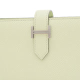 Hermes Bearn Soufflet Bi-fold Long Wallet Epson Vert Fizz B Stamp