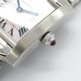 CARTIER Tank Francaise SM Watch Stainless Steel Ladies Pink Shell W51028Q3