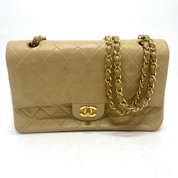 Chanel A01112 CC Mark Chain shoulder Shoulder Bag Beige GoldHardware