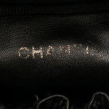 Chanel Coco Mark Handbag Vanity Bag Black Gold Caviar Skin Women's CHANEL