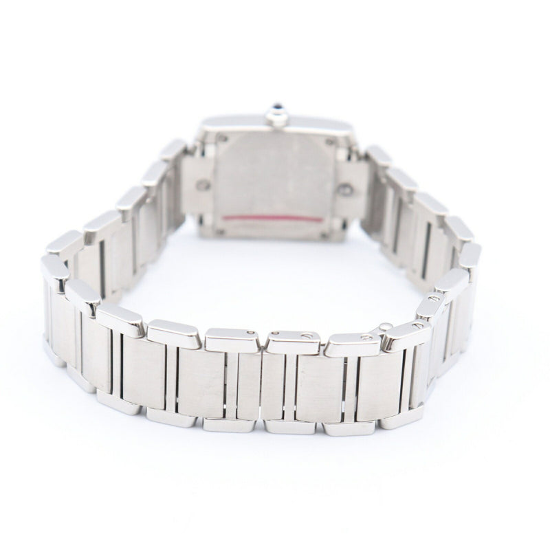 CARTIER Tank Francaise SM Watch Stainless Steel Ladies Ivory W51008Q3