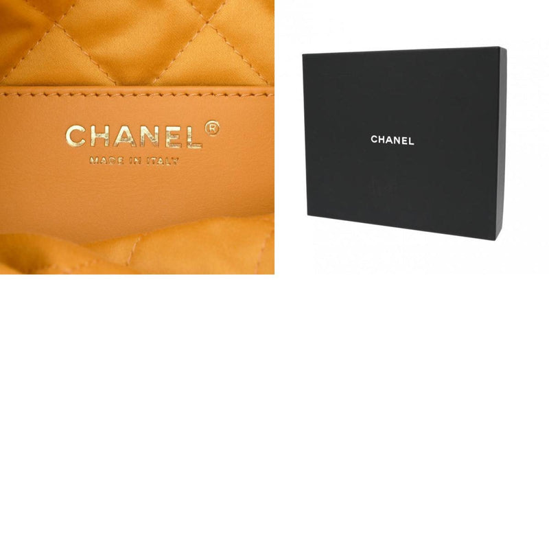 CHANEL Chanel 22 Chain Shoulder Yellow AS3980 Women's Shiny Calfskin Bag