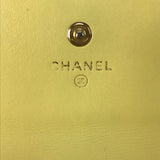 Chanel Long wallet Two fold Long Wallet yellow