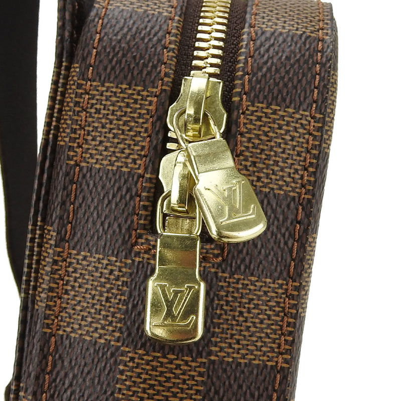 Louis Vuitton Body Bag Geronimos N51994 Damier Canvas Coated Ebene Brown Women's Men's LOUIS VUITTON