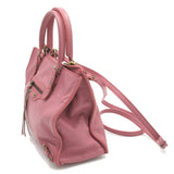 BALENCIAGA Paper bag mini Pink leather 305572