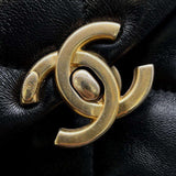 Chanel Chain Shoulder Bag Matelasse Coco Mark Flap Lambskin AS3205 CHANEL Black