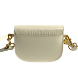 Christian Dior Bobby Small CD Hardware Box Calf Leather Shoulder Bag White 10920