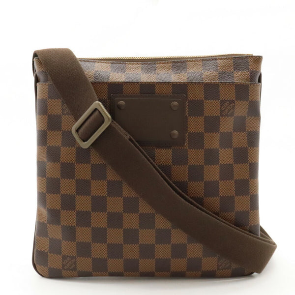 LOUIS VUITTON Damier Pochette Plat Brooklyn Shoulder Bag N41100