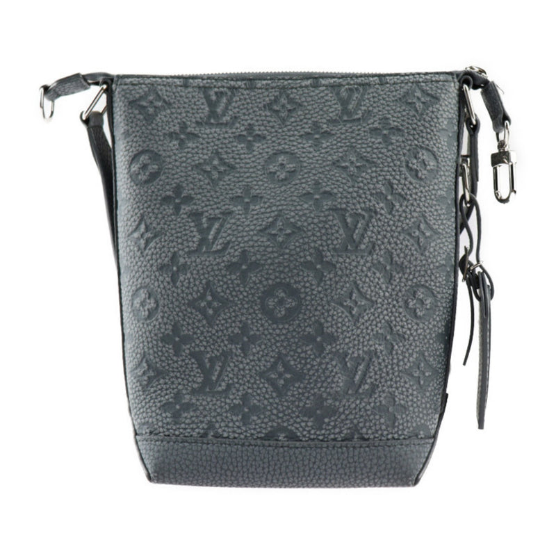 LOUIS VUITTON Climbing Hobo Cruiser PM Shoulder Bag M20875 Taurillon Leather GRIS GRANITE Gray Silver Hardware Crossbody Monogram Vuitton