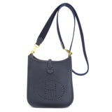 Hermes Evelyn TPM Blue Nuit Shoulder Bag Taurillon Women's