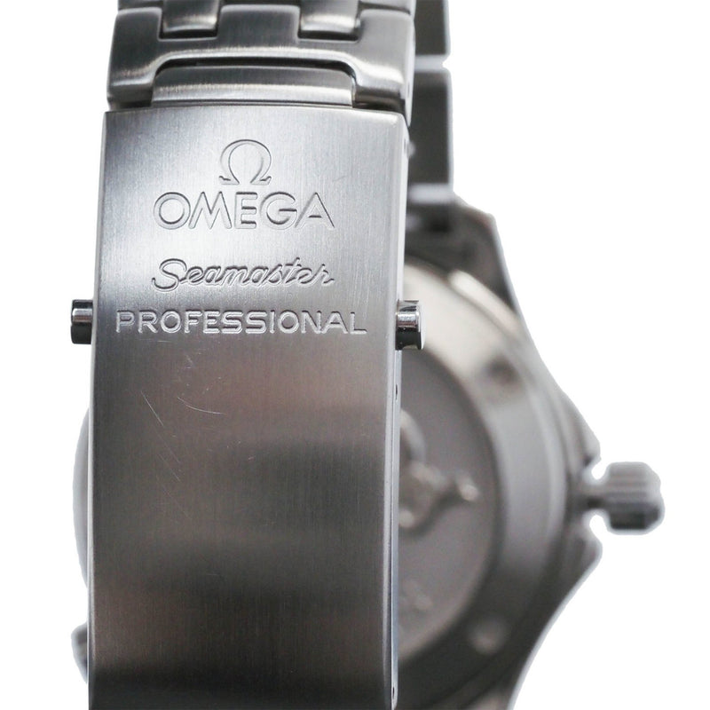 OMEGA Seamaster Professional 36.25MM Watch 2223.80 SS Guilloche Silver Men's Quartz