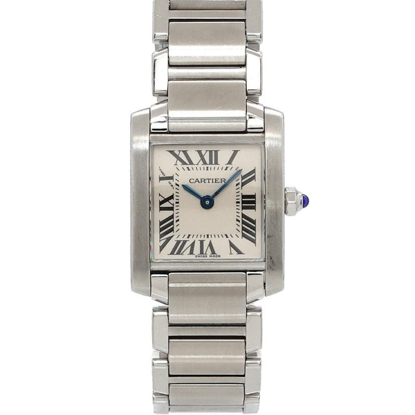 Cartier Tank Francaise SM W51008Q3 Ladies' Watch Ivory Quartz