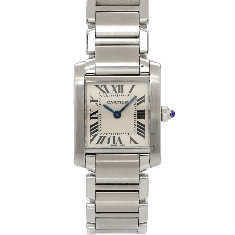 Cartier Tank Francaise SM W51008Q3 Ladies' Watch Ivory Quartz