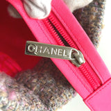 Chanel CC Mark Shoulder Bag Shoulder Bag Tote Bag Purple Based SilverHardware