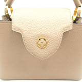 LOUIS VUITTON Capucines BB Handbag Bag Leather Taurillon Women's Beige M94634