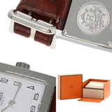 Hermes HH1.110 H Watch Stainless Steel Leather Ladies HERMES