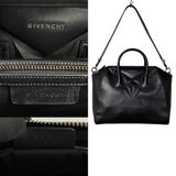 GIVENCHY Antigona Hardware Leather 2way Handbag Tote Bag Shoulder Black 19890