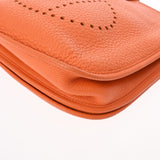 HERMES Evelyn 3 PM Orange Palladium Hardware M Stamp (around 2009) Unisex Taurillon Clemence Shoulder Bag