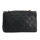 CHANEL Diana Shoulder Bag Lambskin Black Women's