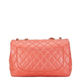 Chanel Matelasse Coco Mark Chain Shoulder Bag Salmon Pink Lambskin Women's CHANEL