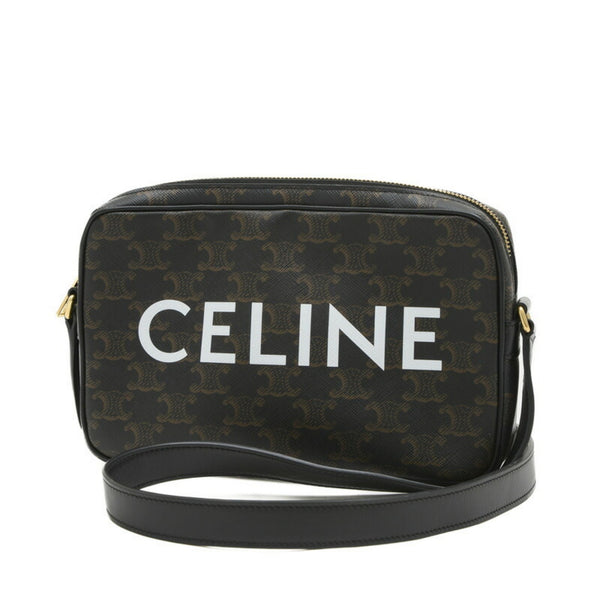 Celine Triomphe Medium Bag Canvas Black 194502