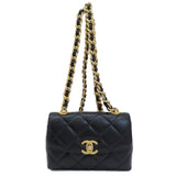 Chanel Chain Shoulder Matelasse Coco Mark Bag Caviar Skin Women's CHANEL