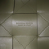 BOTTEGA VENETA Bag Women's Shoulder Intrecciato Small Cassette Crossbody Bucket Lambskin Leather Travertine Green Beige Type