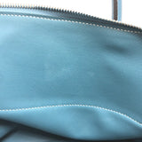 Hermes 2WAY bag Hand Bag Blue gene blue SilverHardware