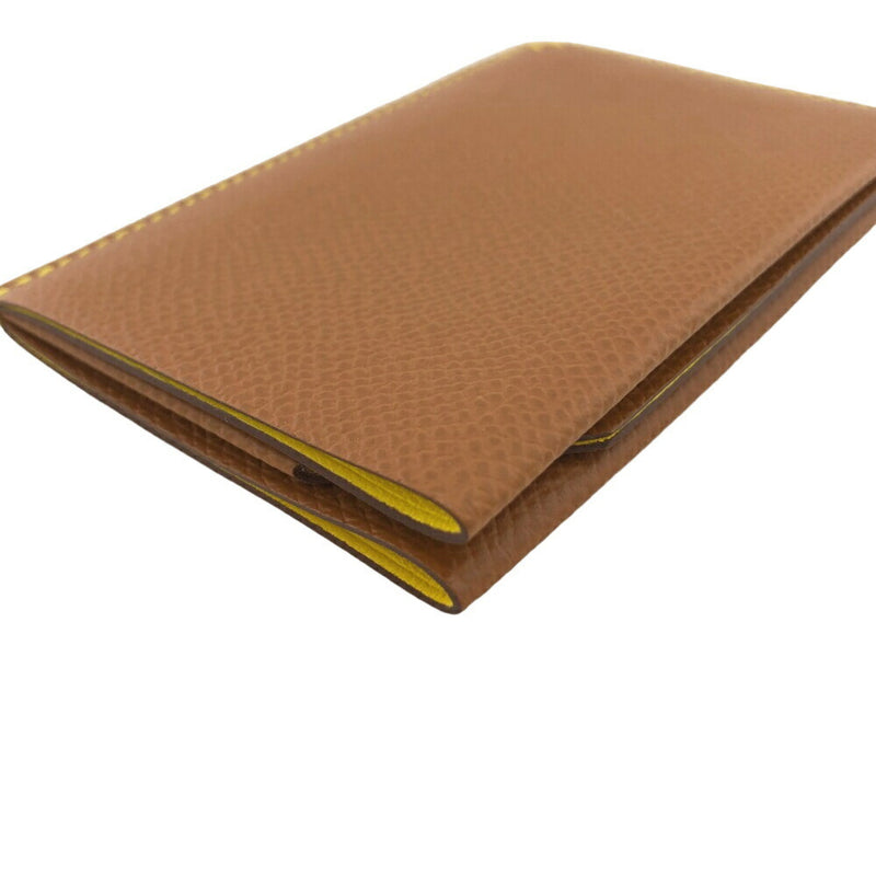 HERMES Hermes H Series 2022 Card Case Brown Unisex