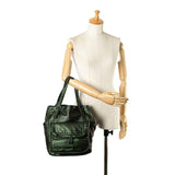 Bottega Veneta Intrecciato Tote Bag Shoulder 248520 Metallic Green Leather Women's BOTTEGAVENETA