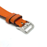 Hermes FG2.110 Quartz Wristwatch Silver Orange