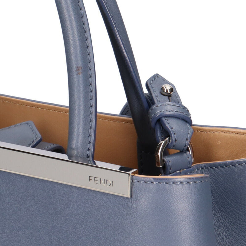 Fendi FENDI Toujour Shoulder Bag Leather Blue Ladies