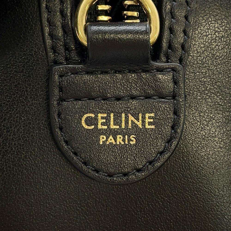 Celine Handbag Triomphe Small Boston Cuir 113773DU3.38NO 2way Black