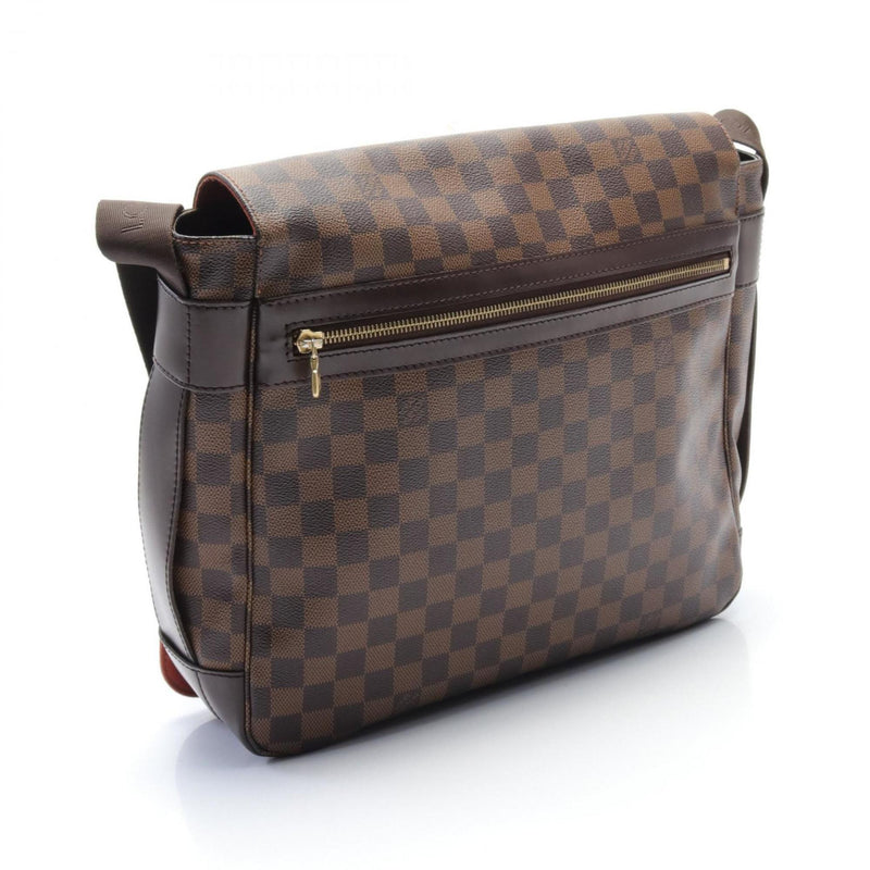 Louis Vuitton Bastille Damier Ebene Shoulder Bag, Coated Canvas, Leather, Men's, Women's, Brown, N45258