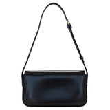 CELINE Women's Shoulder Bag Leather Triomphe Black