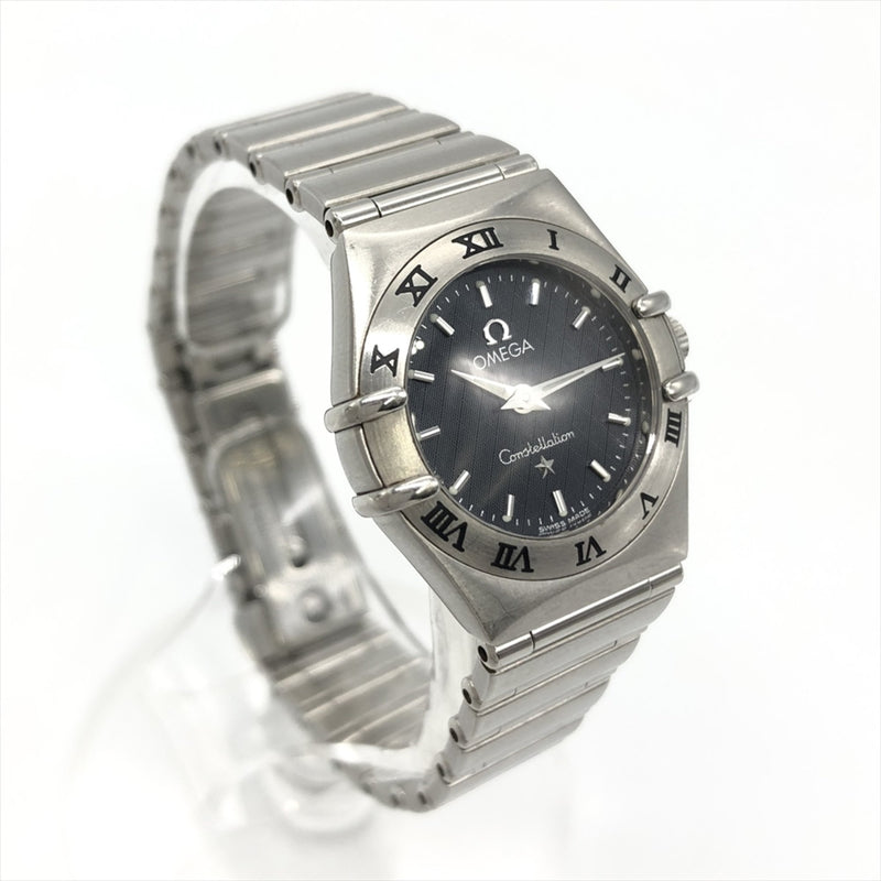 OMEGA Constellation Watch Quartz Black Dial