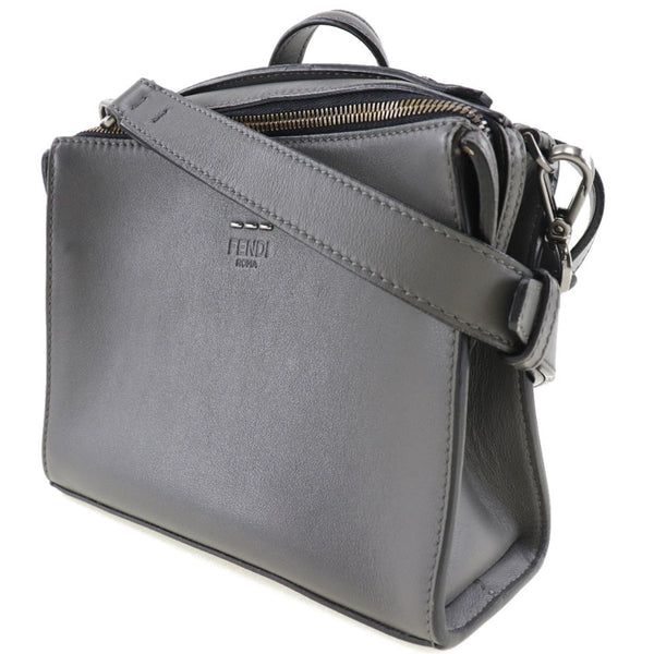 Fendi Mini Messenger 2WAY Shoulder 7M0238O7B Leather Gray Ladies Handbag