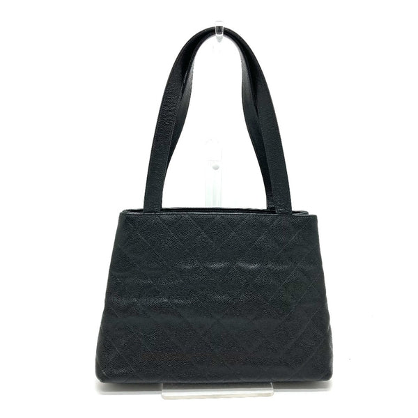 Chanel CCCC Mark Bag Shoulder Bag Hand Bag Tote Bag Black SilverHardware