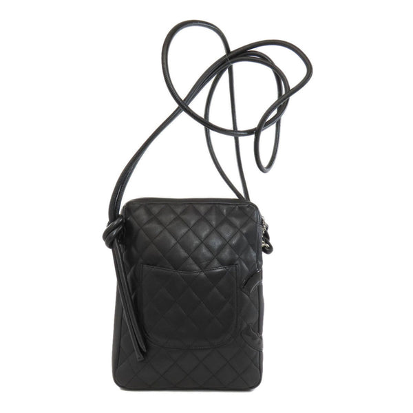 CHANEL Cambon Line Shoulder Bag Calfskin Women's