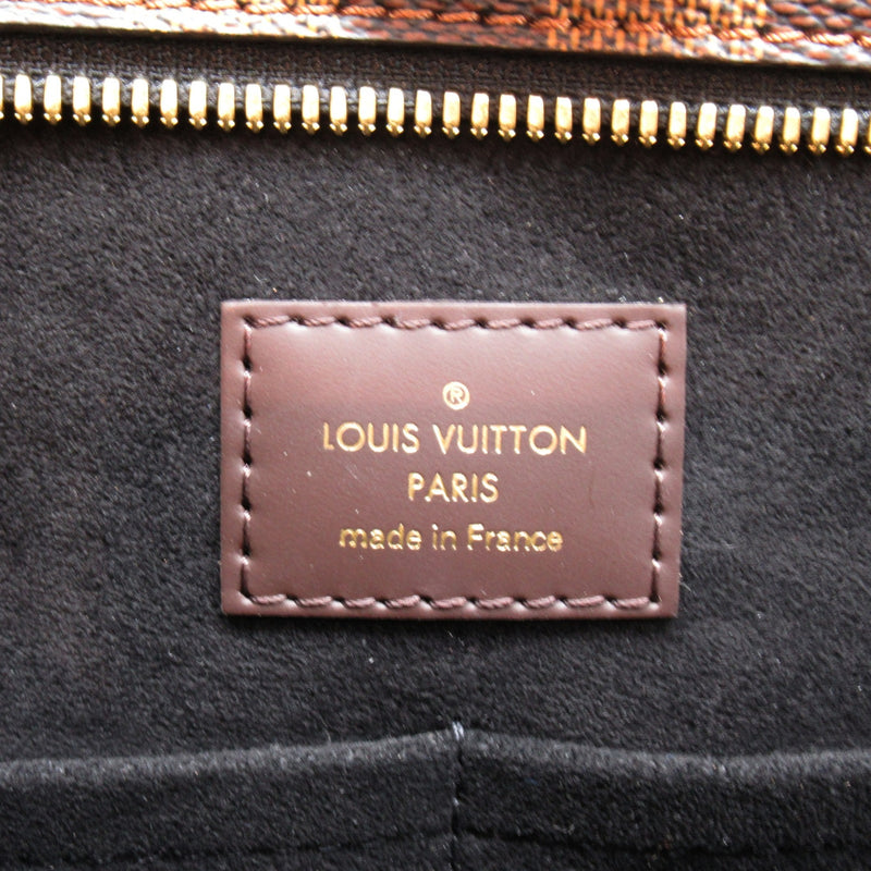 LOUIS VUITTON Jersey Brown Black Damier leather PVC coated canvas N44023