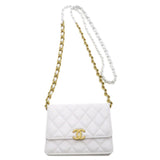 Chanel Chain Wallet Coco Mark Matelasse Shoulder Bag Lambskin Women's CHANEL