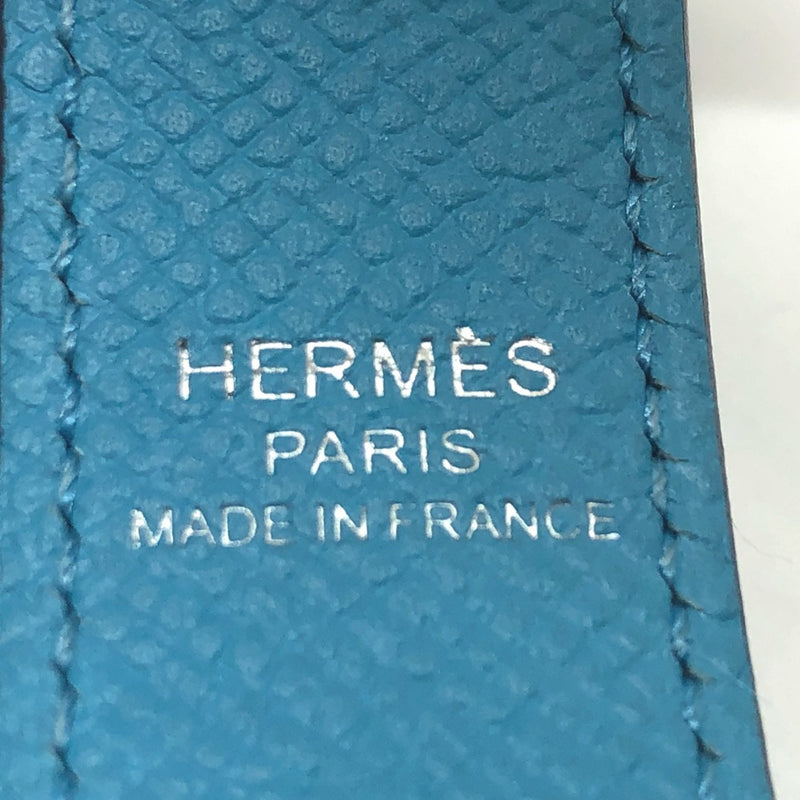 Hermes Tresage de Cuir Exagon Shoulder strap Blue du Nord/Rouge de Coeur/Gold blue SilverHardware