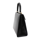 CELINE Handbag Leather Black Gold Hardware Hand Bag