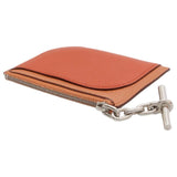 Hermes Business Card Holder/Card Case Strap PM Gold Brick Evercolor T Engraved Holder