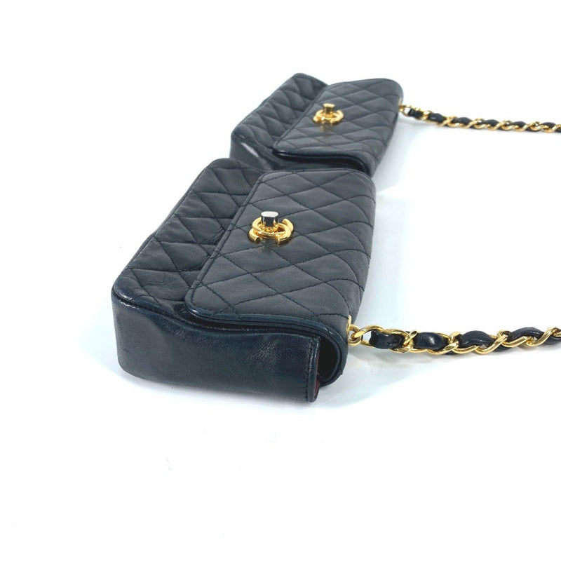 Chanel CC Mark CC Crossbody Chain bag Shoulder Bag Black Gold